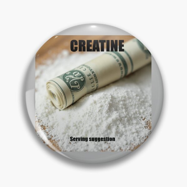 Item preview, Creatine Serving Suggestion with Dollar Bill designed and sold by HypeTheTrophy.