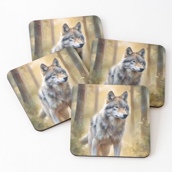 Item preview, Wolf Standing in Forest designed and sold by CalmnessbyChoice.