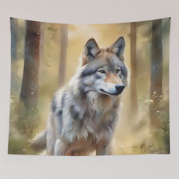 Item preview, Wolf Standing in Forest designed and sold by CalmnessbyChoice.