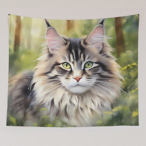 Item preview, Wild Cat in Forest designed and sold by CalmnessbyChoice.