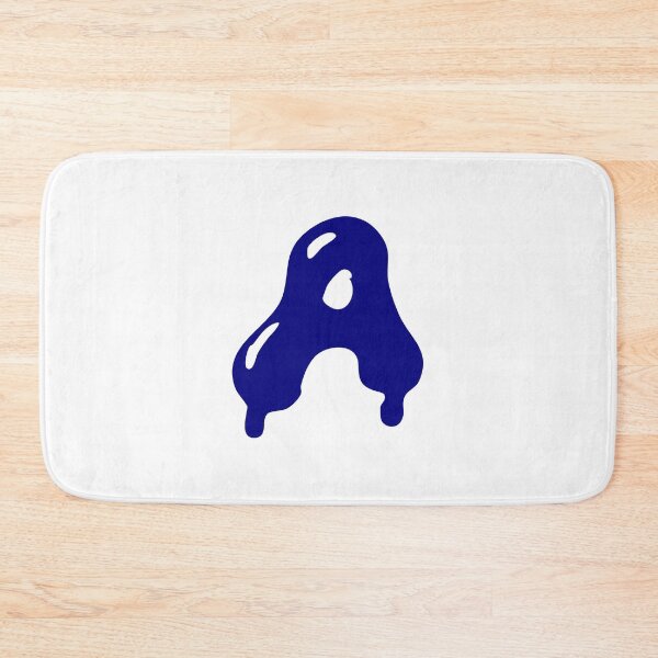 Item preview, Glossy Dark Blue Liquid Letter A Typography Art designed and sold by uncoXab.