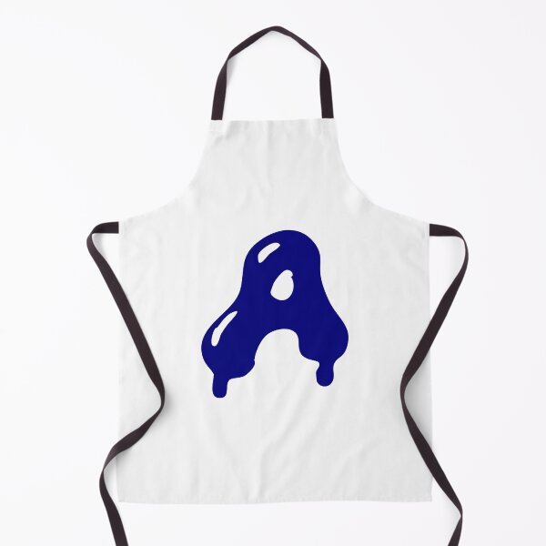 Item preview, Glossy Dark Blue Liquid Letter A Typography Art designed and sold by uncoXab.