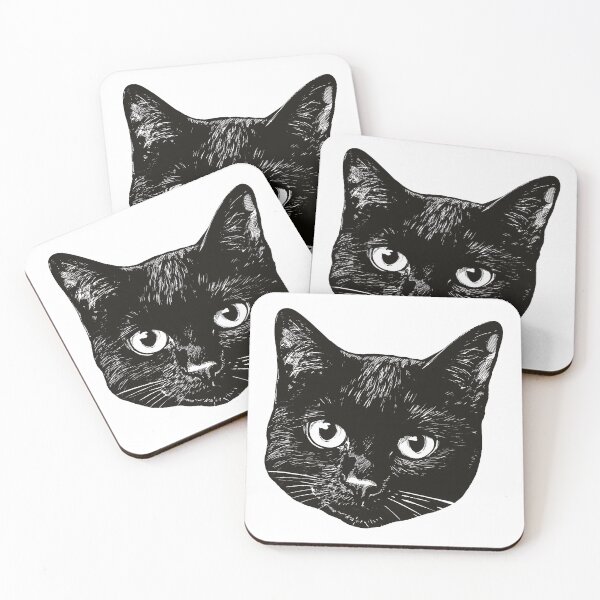 Item preview, Black cat face designed and sold by valerko26.