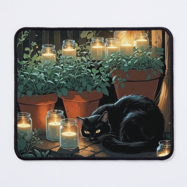 Item preview, Candlelit Witch’s Garden – Gothic Cottagecore Halloween designed and sold by Deezyned.