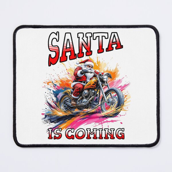 Item preview, Biker Santa Claus Is Coming designed and sold by FunCartoonSpot.