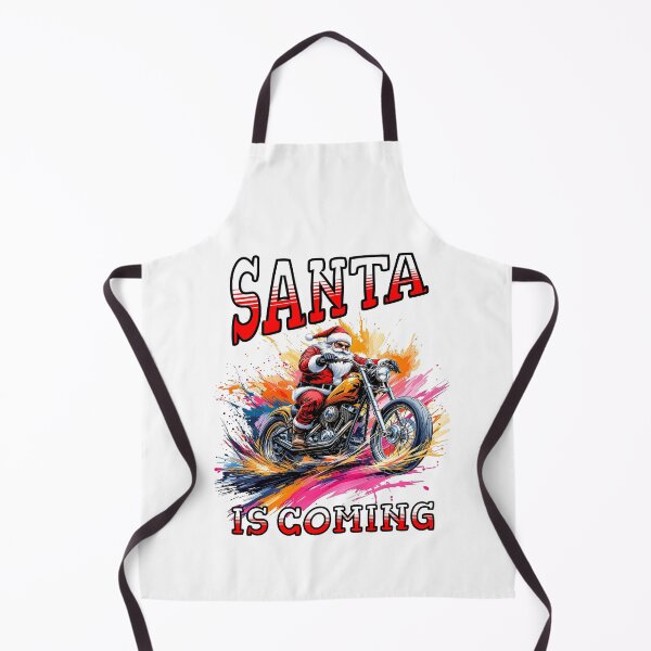 Item preview, Biker Santa Claus Is Coming designed and sold by FunCartoonSpot.