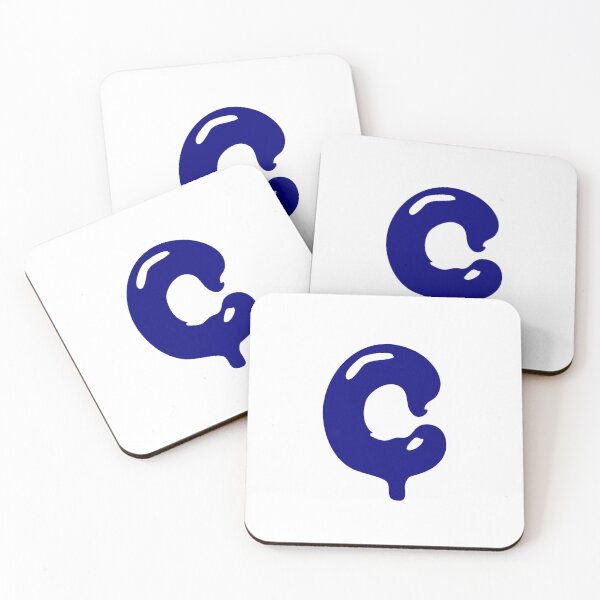 Item preview, Glossy Dark Blue Liquid Letter C Typography Art designed and sold by uncoXab.