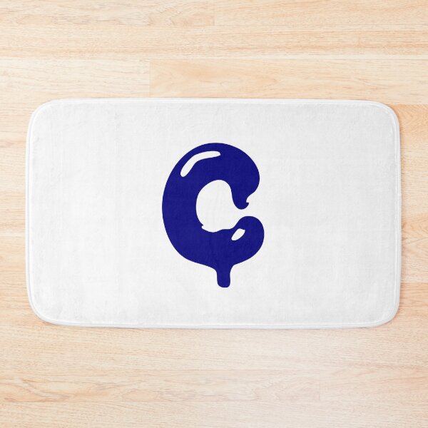 Item preview, Glossy Dark Blue Liquid Letter C Typography Art designed and sold by uncoXab.