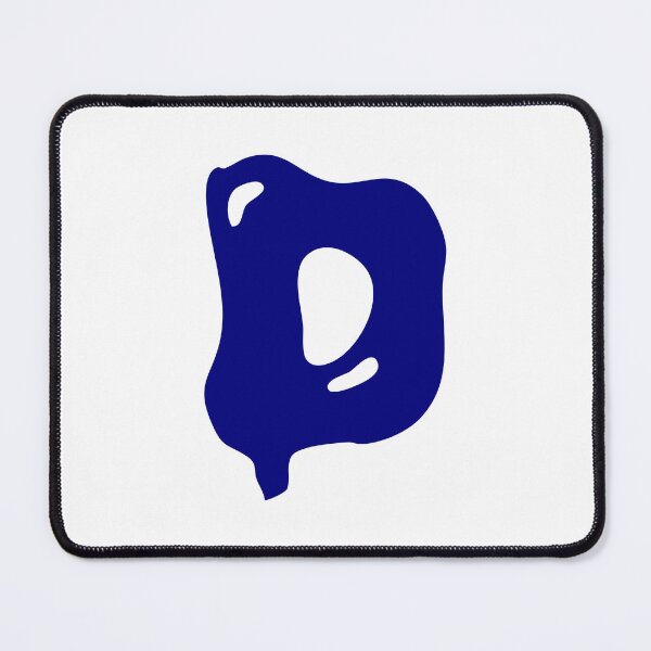 Item preview, Glossy Dark Blue Liquid Letter D Typography Art designed and sold by uncoXab.