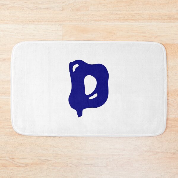 Item preview, Glossy Dark Blue Liquid Letter D Typography Art designed and sold by uncoXab.