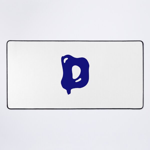 Item preview, Glossy Dark Blue Liquid Letter D Typography Art designed and sold by uncoXab.
