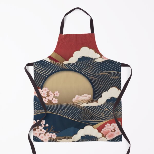 Item preview, Vintage Indigo and Gold – Japanese Textile Pattern designed and sold by Vandy Fullam.