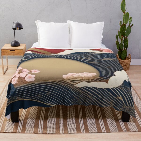 Item preview, Vintage Indigo and Gold – Japanese Textile Pattern designed and sold by Vandy Fullam.