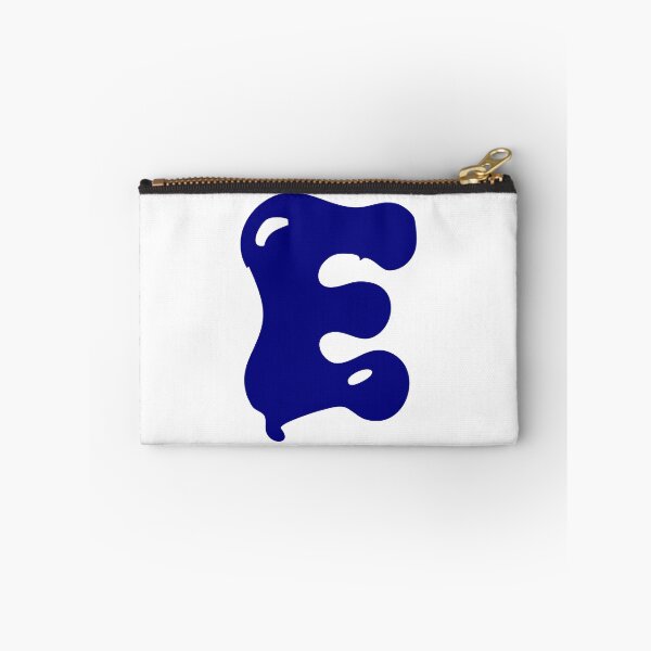 Item preview, Glossy Dark Blue Liquid Letter E Typography Art designed and sold by uncoXab.