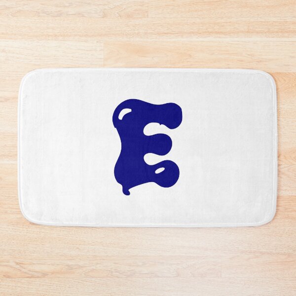 Item preview, Glossy Dark Blue Liquid Letter E Typography Art designed and sold by uncoXab.