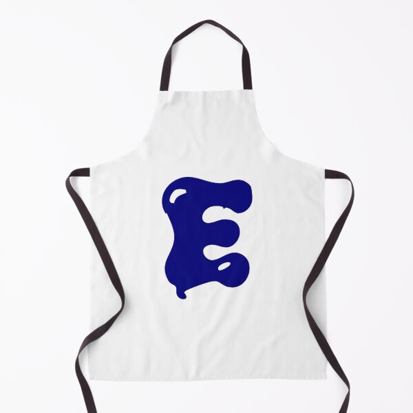 Item preview, Glossy Dark Blue Liquid Letter E Typography Art designed and sold by uncoXab.