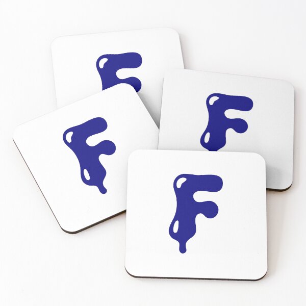 Item preview, Glossy Dark Blue Liquid Letter F Typography Art designed and sold by uncoXab.