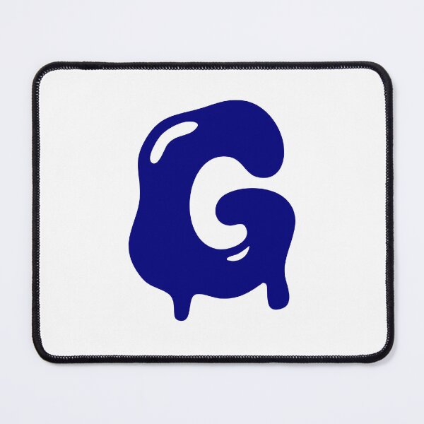 Item preview, Glossy Dark Blue Liquid Letter G Typography Art designed and sold by uncoXab.
