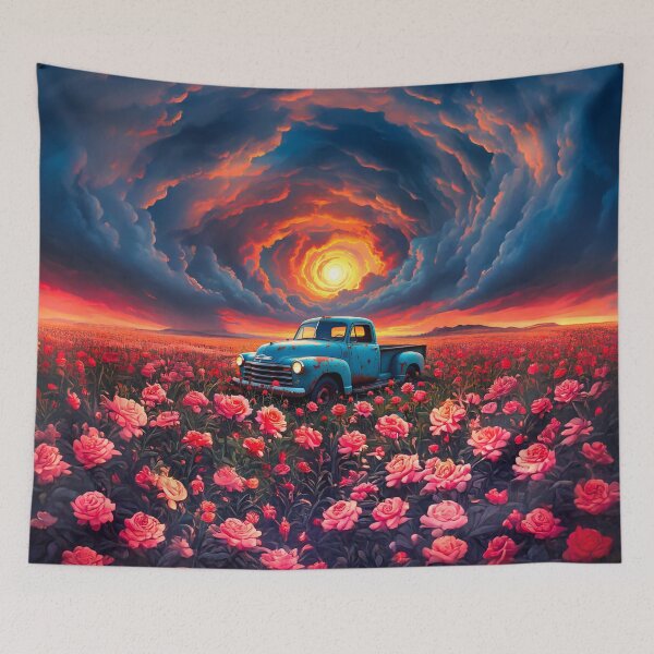Item preview, Abandoned car in the middle of the field designed and sold by Marcu Ioachim.