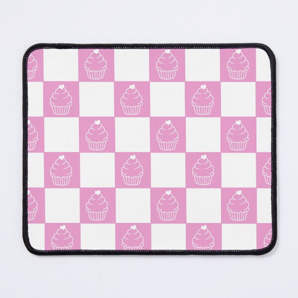 Item preview, Pink plaid cupcakes pattern designed and sold by imperiumpublicitario .