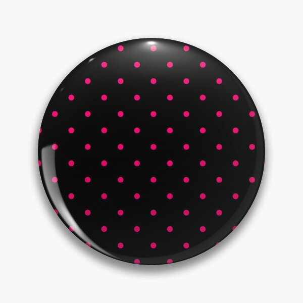 Item preview, Vivid Pink Small Polka Dots On Black designed and sold by POLKAIWERX.
