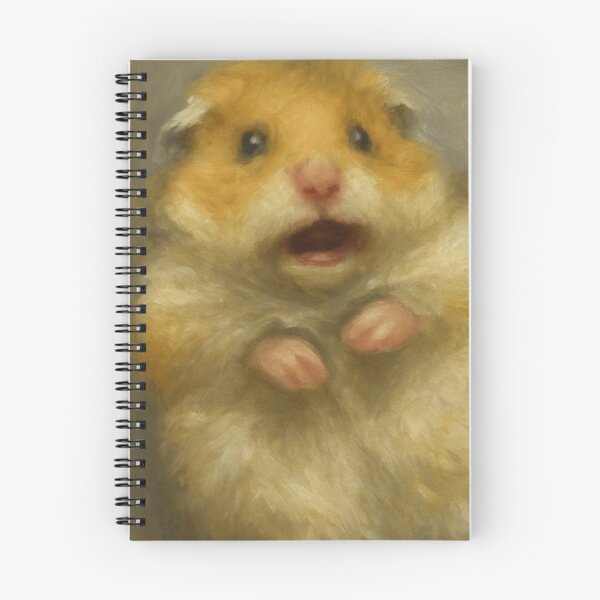 Aperçu de l'œuvre Peinture à l'huile représentant un hamster effrayé créée et vendue par Seelixh.