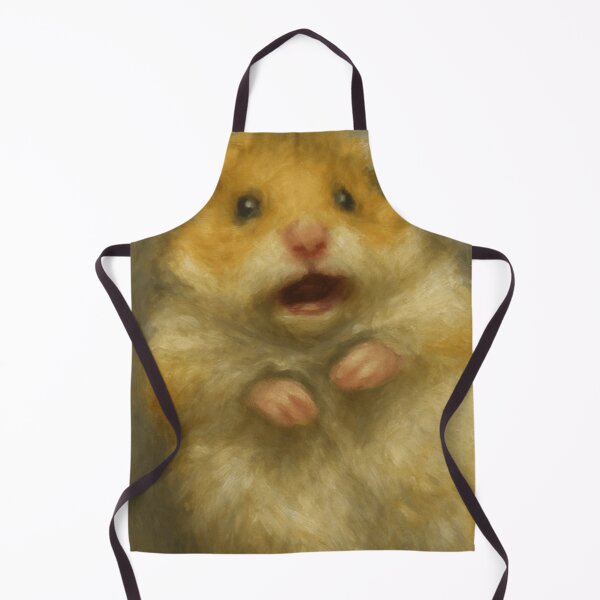 Item preview, Scared Hamster Meme Oil Painting designed and sold by Seelixh.