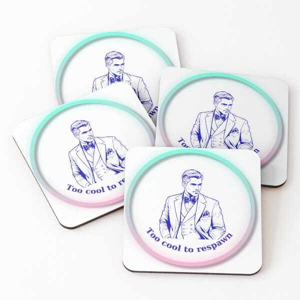 Item preview, Too Cool to Respawn – Funny Gamer Gentleman Design designed and sold by Mindsafe8.