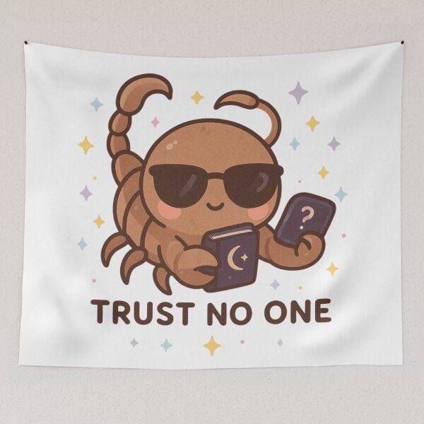 Item preview, Cute Scorpio Zodiac Scorpion Trust No One designed and sold by Nytherra.