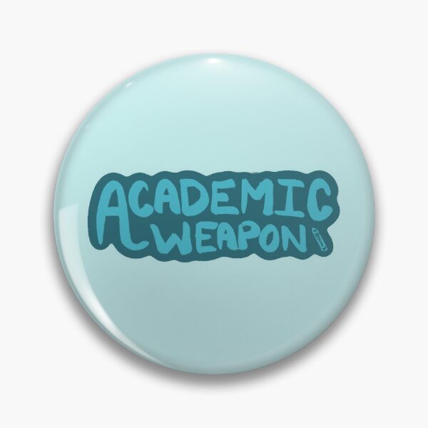 Item preview, Academic Weapon (Turquoise) designed and sold by Doodles and Tinkerings.