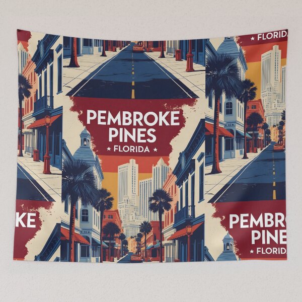 Item preview, Pembroke Pines Florida 1950s USA Vintage Travel Tourism designed and sold by TravelersGems.