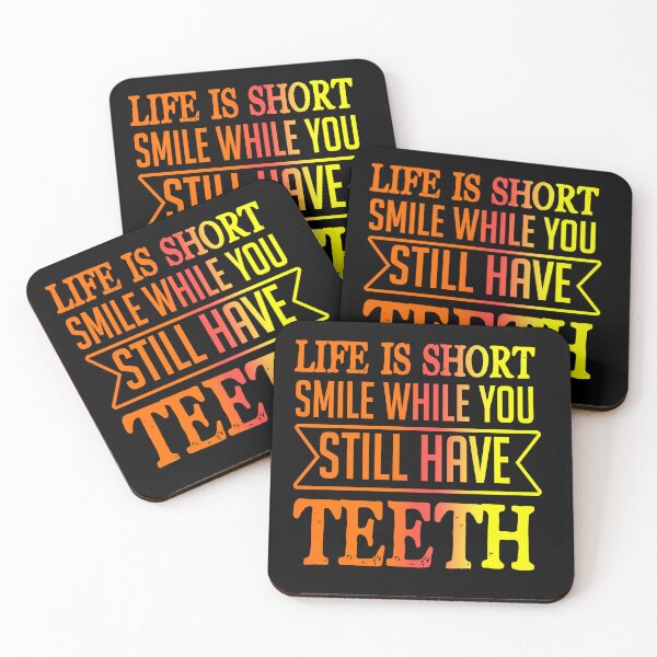 Item preview, Life is Short, Smile Wide designed and sold by Unique010.