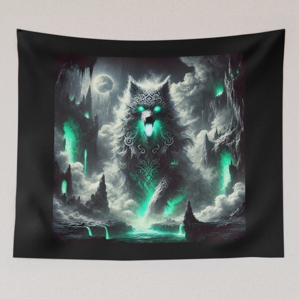 Item preview, "Garmr – Guardian of Hel | Norse Mythology Art" designed and sold by Umbra666.