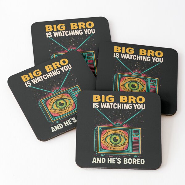 Item preview, Big Bro Is Watching You – Retro TV Eye, 1984 Surveillance Satire designed and sold by Victor Shadehorn.