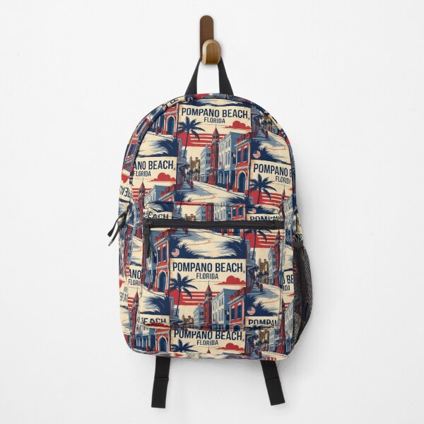 Item preview, Pompano Beach Florida 1950s USA Vintage Travel Tourism designed and sold by TravelersGems.