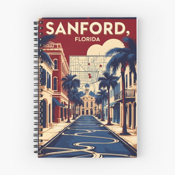 Item preview, Sanford Florida 1950s USA Vintage Travel Tourism designed and sold by TravelersGems.