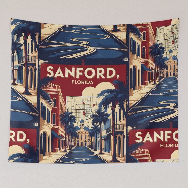 Item preview, Sanford Florida 1950s USA Vintage Travel Tourism designed and sold by TravelersGems.