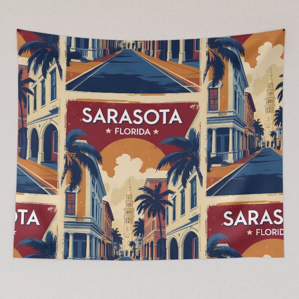 Item preview, Sarasota Florida 1950s USA Vintage Travel Tourism designed and sold by TravelersGems.
