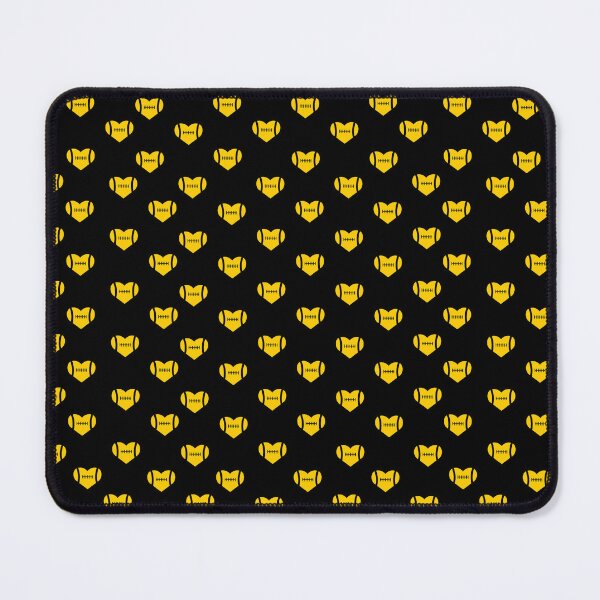 Item preview, Black & Yellow Heart Football designed and sold by SimplyJamee.