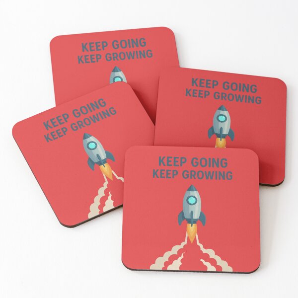 Item preview, Keep Going Keep Growing – Rocket Motivation Design designed and sold by IbelieveIam.