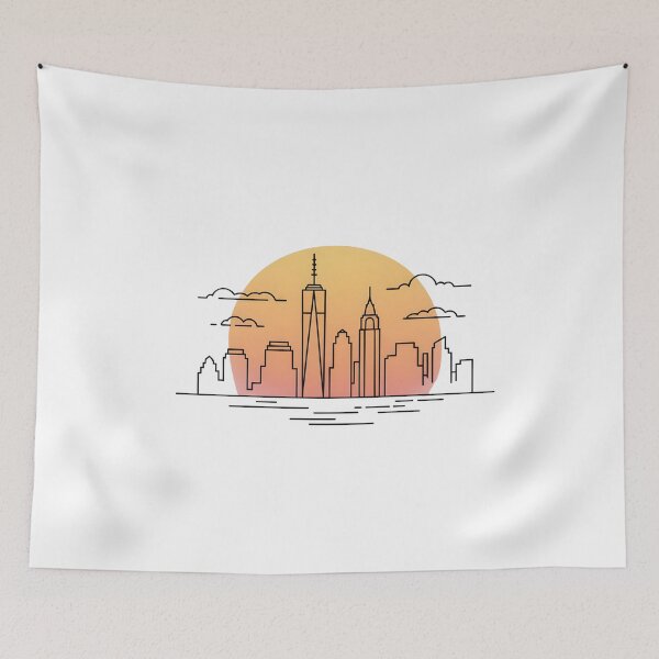 Item preview, Hamilton Skyline – Minimalist Sunset Travel Souvenir Design designed and sold by Paper Drip.
