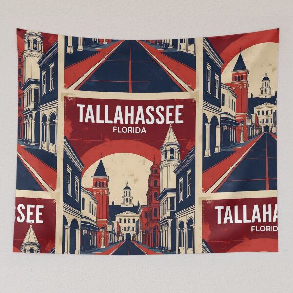 Item preview, Tallahassee Florida 1950s USA Vintage Travel Tourism designed and sold by TravelersGems.