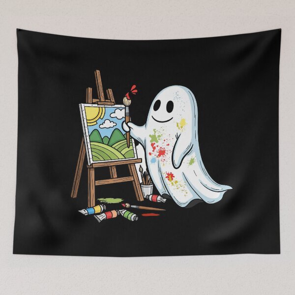 Item preview, The Painter Ghost: Halloween Art designed and sold by Claustronautas.