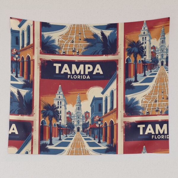Item preview, Tampa Florida 1950s USA Vintage Travel Tourism designed and sold by TravelersGems.