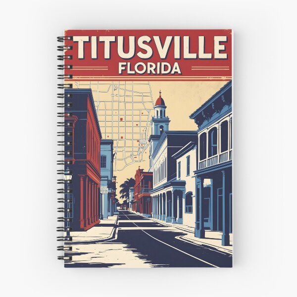 Item preview, Titusville Florida 1950s USA Vintage Travel Tourism designed and sold by TravelersGems.