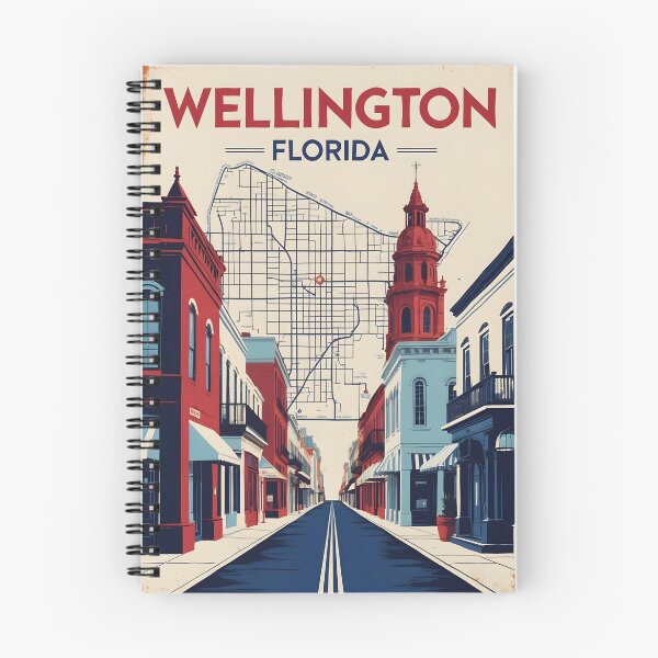 Item preview, Wellington Florida 1950s USA Vintage Travel Tourism designed and sold by TravelersGems.