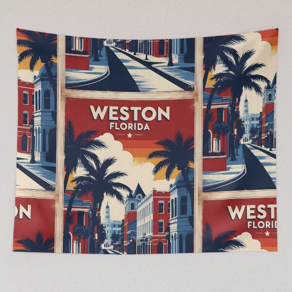 Item preview, Weston Florida 1950s USA Vintage Travel Tourism designed and sold by TravelersGems.
