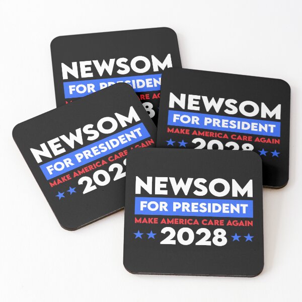 Item preview, Newsom For President Make America Care Again 2028 designed and sold by Cat Lady Designs.