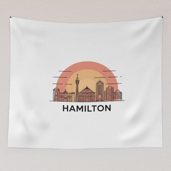 Item preview, Hamilton Skyline – Minimalist Sunset Travel Souvenir Design designed and sold by Paper Drip.