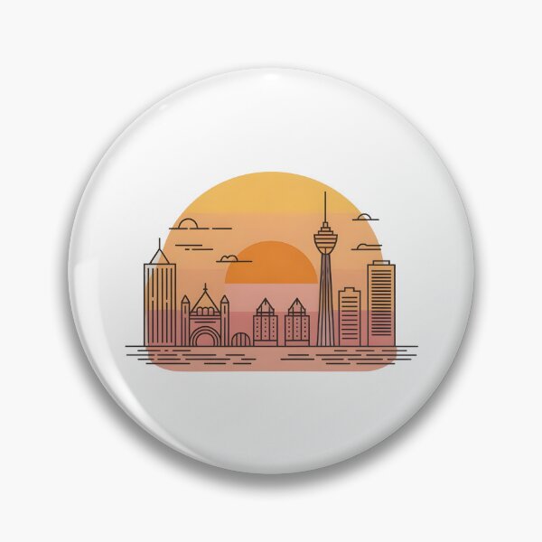 Item preview, Hamilton Skyline – Minimalist Sunset Travel Souvenir Design designed and sold by Paper Drip.